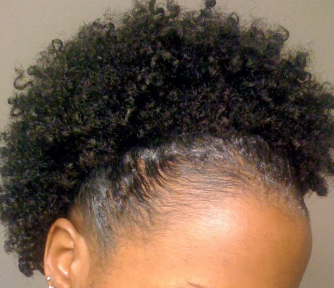 close up of a woman's hair
